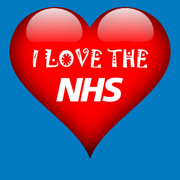 i love the nhs badge