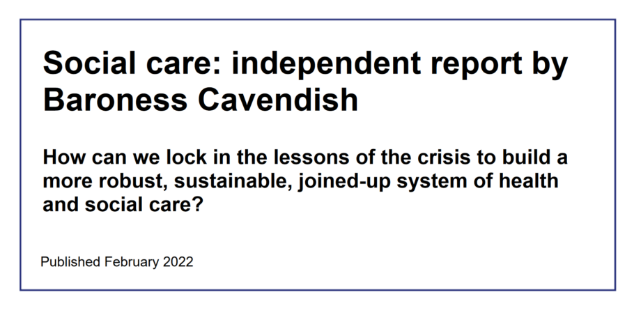 'How can we lock in the lessons of the [Covid] crisis to build a more robust, sustainable, joined-up system of health and social care?'