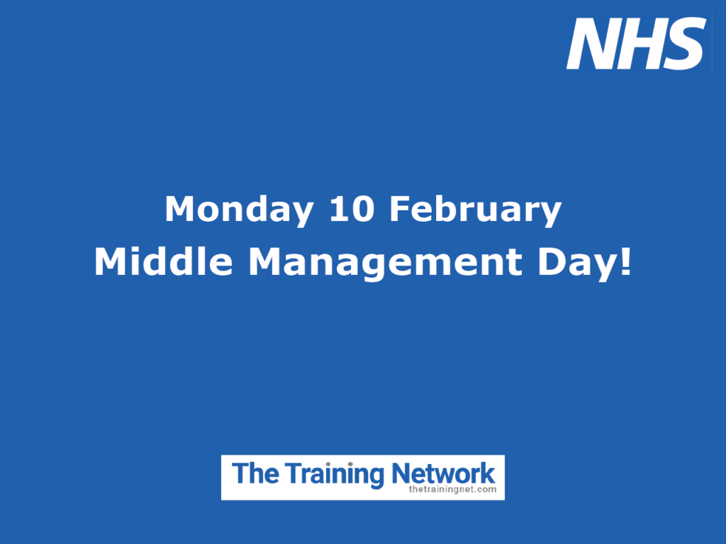 Monday 10 February - Middle Management Day!