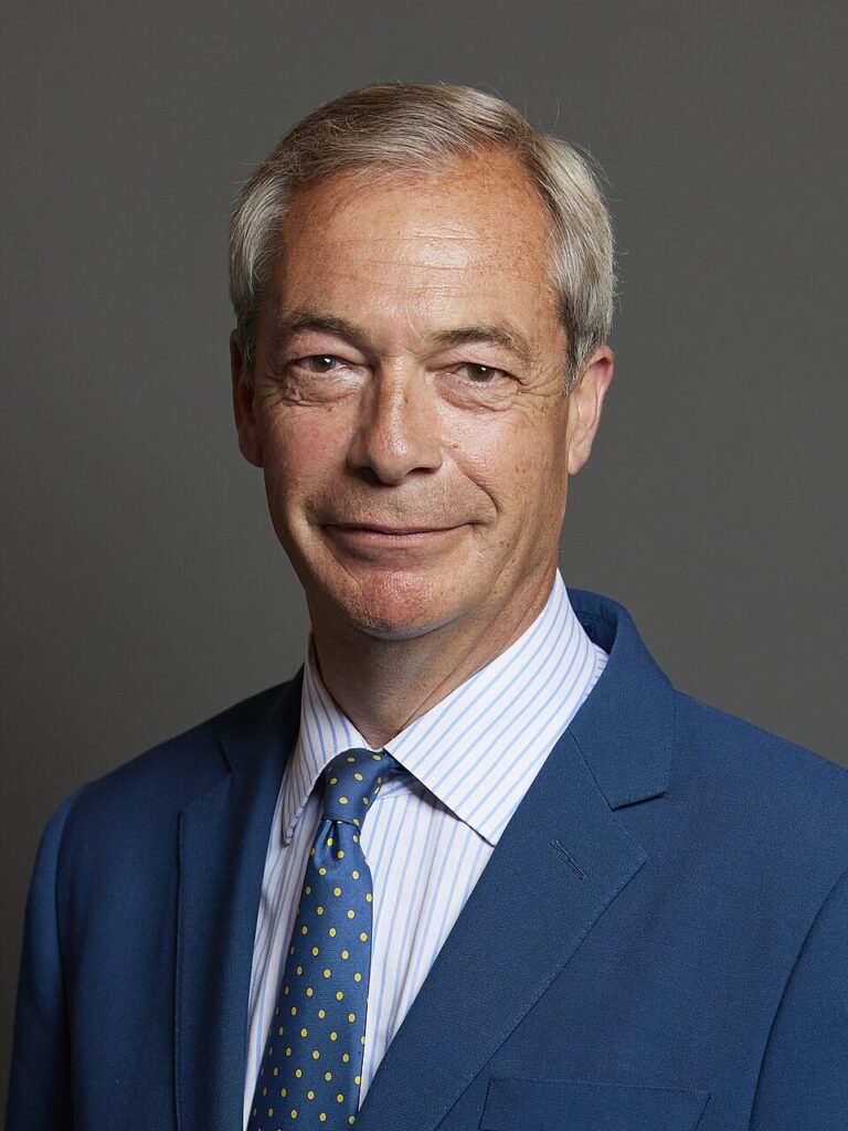 Official portrait of Nigel Farage MP
